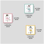Ficha técnica e caractérísticas do produto Kit com 3 Quadros Emoldurados Bailarinas