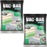 Ficha técnica e caractérísticas do produto Kit com 2 Sacos à Vácuo Vac Bag Ordene Extra Grande 80x100 Edredom