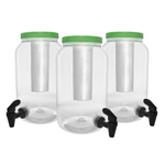 Ficha técnica e caractérísticas do produto Kit Com 3 - Suqueira Com Porta Gelo Torneira E Dispenser Para 3,6 Litros - Tampa Verde