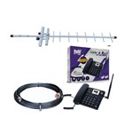 Kit Completo Telefone Celular de Mesa Internet Rural Sem Fio 3g com Roteador WiFi Antena de 15 DBi BDF-12 - Bedinsat