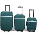 Kit Conjunto 3 Malas de Viagem com 8 Rodinhas