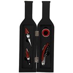 Ficha técnica e caractérísticas do produto Kit/Conjunto para Vinho Livit Wine 4 Peças com Caixa Emborrachada