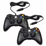 Ficha técnica e caractérísticas do produto Kit 2 Controle Xbox 360 Computador Pc com Fio Joystick Feir