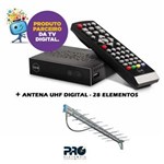 Ficha técnica e caractérísticas do produto Kit Conversaor Digital Intelbras + Antena Uhf Digital - 28 Elementos - Proeletronic