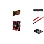 Ficha técnica e caractérísticas do produto Kit Cooler F7-L500 Faixa RGB Controle de Velocidade C3 Tech