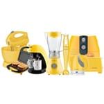 Ficha técnica e caractérísticas do produto Kit Cozinha Completa Colors Amarelo Cadence 220V