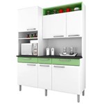Ficha técnica e caractérísticas do produto Kit Cozinha I3G3 155 Regina 6 Portas 3 Gavetas Itatiaia - Branco/Verde Claro