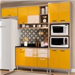 Ficha técnica e caractérísticas do produto Kit Cozinha Sicília 6 5145 - Multimóveis - Argila Acetinado / Amarelo Gema
