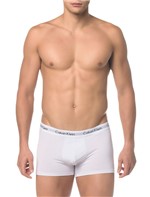 Ficha técnica e caractérísticas do produto Kit 3 Cuecas Calvin Klein Underwear Low Rise Trunk Branca - G