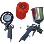 Ficha técnica e caractérísticas do produto Kit de Acessórios para Compressor Motomil Man com Pistola, Mangueira, Calibrador, Bico
