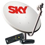 Ficha técnica e caractérísticas do produto Kit de Antena Parabólica Sky 60 Cm + Receptor Digital Sky Pré-Pago Flex SD