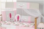 Ficha técnica e caractérísticas do produto Kit de Berço Trança Balãozinho 11pçs Rosa