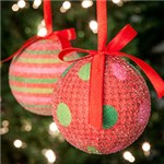 Ficha técnica e caractérísticas do produto Kit de Bolas Decoradas 14 Peças 8cm + Caixa de Presente - Orb Christmas
