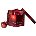 Ficha técnica e caractérísticas do produto Kit de Bolas Decoradas "Merry Christmas", 7cm, 14 Unidades - Christmas Traditions