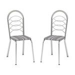 Ficha técnica e caractérísticas do produto Kit de 2 Cadeiras Holanda Listrado