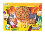 Ficha técnica e caractérísticas do produto Kit de Comidinhas e Pizza com 26 Peças - Bel Brink