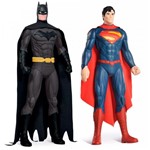 Ficha técnica e caractérísticas do produto Kit de Figuras Gigantes - 55 Cm - DC Comics - Batman e Superman - Bandeirante