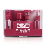 Ficha técnica e caractérísticas do produto (VIAGEM) Kit de Frascos para Viagem de 7 Peças Embalagem Caixa - Jacki Design