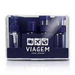 Ficha técnica e caractérísticas do produto (VIAGEM) Kit de Frascos para Viagem de 7 Peças Embalagem Caixa - Organizadores de Mala