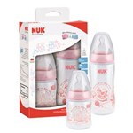 Ficha técnica e caractérísticas do produto Kit de Mamadeira NUK First Choice Meu Primeiro Mimo Rosa – 2 Peças