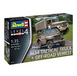 Ficha técnica e caractérísticas do produto Kit de Montar M34 Tactical Truck + Jeep Vehicle 1:35 Revell
