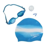 Ficha técnica e caractérísticas do produto Kit de Natação Speedo Swim SLC / Azul