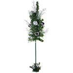 Ficha técnica e caractérísticas do produto Kit de Natal C/ Pinheiro Palito Preto/Branco 135cm - Decorville