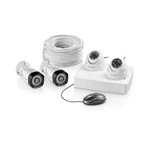 Ficha técnica e caractérísticas do produto Kit de Segurança 2 Câmeras Bullet 2 Câmeras Dome 12 LED Branco Multilaser- SE118
