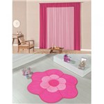 Ficha técnica e caractérísticas do produto Kit Decoração Luna P/ Quarto Menina = Cortina Malha 2 Metros + Tapete Pelúcia Margarida Dupla - Pink - Casa Scarpa