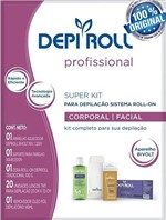 Ficha técnica e caractérísticas do produto Kit Depiroll Aparelho Depilação Aquecedor Cera Quente Rollon