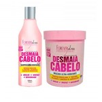 Ficha técnica e caractérísticas do produto Kit Desmaia Cabelo Forever Liss Shampoo 500ml e Máscara 950g
