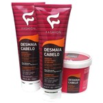 Ficha técnica e caractérísticas do produto Kit Desmaia Cabelo (shampoo 250ml, Condicionador 250ml e Máscara 300g) Fashion
