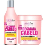 Ficha técnica e caractérísticas do produto Kit Desmaia Cabelo Shampoo + Máscara 950g - Forever Liss