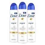 Ficha técnica e caractérísticas do produto Kit 3 Desodorante Aerosol Dove Original 150ml