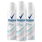 Ficha técnica e caractérísticas do produto Kit Desodorante Aerosol Rexona Feminino Sem Perfume 90g 3 Unidades