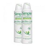 Ficha técnica e caractérísticas do produto Kit 2 Desodorante Aerosol Simple Gentle Care 150ml