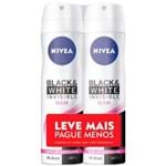 Ficha técnica e caractérísticas do produto Kit Desodorante Nivea Aerossol Feminino Invisible Black & White Clear 150ml com 2 Unidades DES AER NIVEA 2X150ML LV+PG- B&W FEM