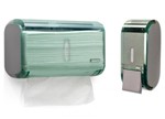 Ficha técnica e caractérísticas do produto Kit Dispenser Papel Toalha + Saboneteira Premisse Urban Compacta Verde