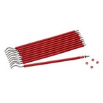 Ficha técnica e caractérísticas do produto Kit Elástico Borrachinha para Aparelho – Vermelho Cristal
