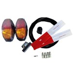 Ficha técnica e caractérísticas do produto Kit Instalação Elétrica LED Carretinha Lanternas Fios 10 Mt