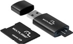 Ficha técnica e caractérísticas do produto Kit 3 em 1 Cartao Micro SD 8GB + Adaptador + Leitor USB MC058 - Multilaser