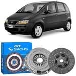 Ficha técnica e caractérísticas do produto Kit Embreagem Fiat Idea 1.8 2006 a 2010 Sachs