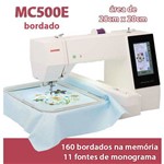 Ficha técnica e caractérísticas do produto Kit Empreendedor Maquina de Bordar Janome MC 500E + 15 Cones de Linha