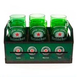 Kit Engradado Estampa Temática Heineke com 6 Copos HYPEM