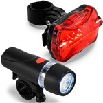 Ficha técnica e caractérísticas do produto Kit Farol e Lanterna Led para Bicicleta - Topget