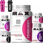 Ficha técnica e caractérísticas do produto Kit Feminino Massa Muscular Max Titanium