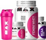 Ficha técnica e caractérísticas do produto Kit Feminino Max Titanium : Femini Whey + Colagen 100 Caps