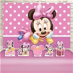 Kit Festa Aniversário Minnie Baby Decoração Kit Prata