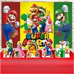 Ficha técnica e caractérísticas do produto Kit Festa Aniversário Super Mario Bros Decoração Kit Prata