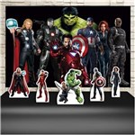 Ficha técnica e caractérísticas do produto Kit Festa Aniversário Vingadores The Avengers Decoração Kit Prata